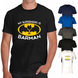 T-shirt barman superhero -...