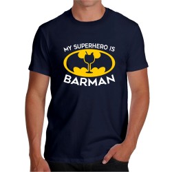 T-shirt barman superhero - Il mio barista è un super eroe